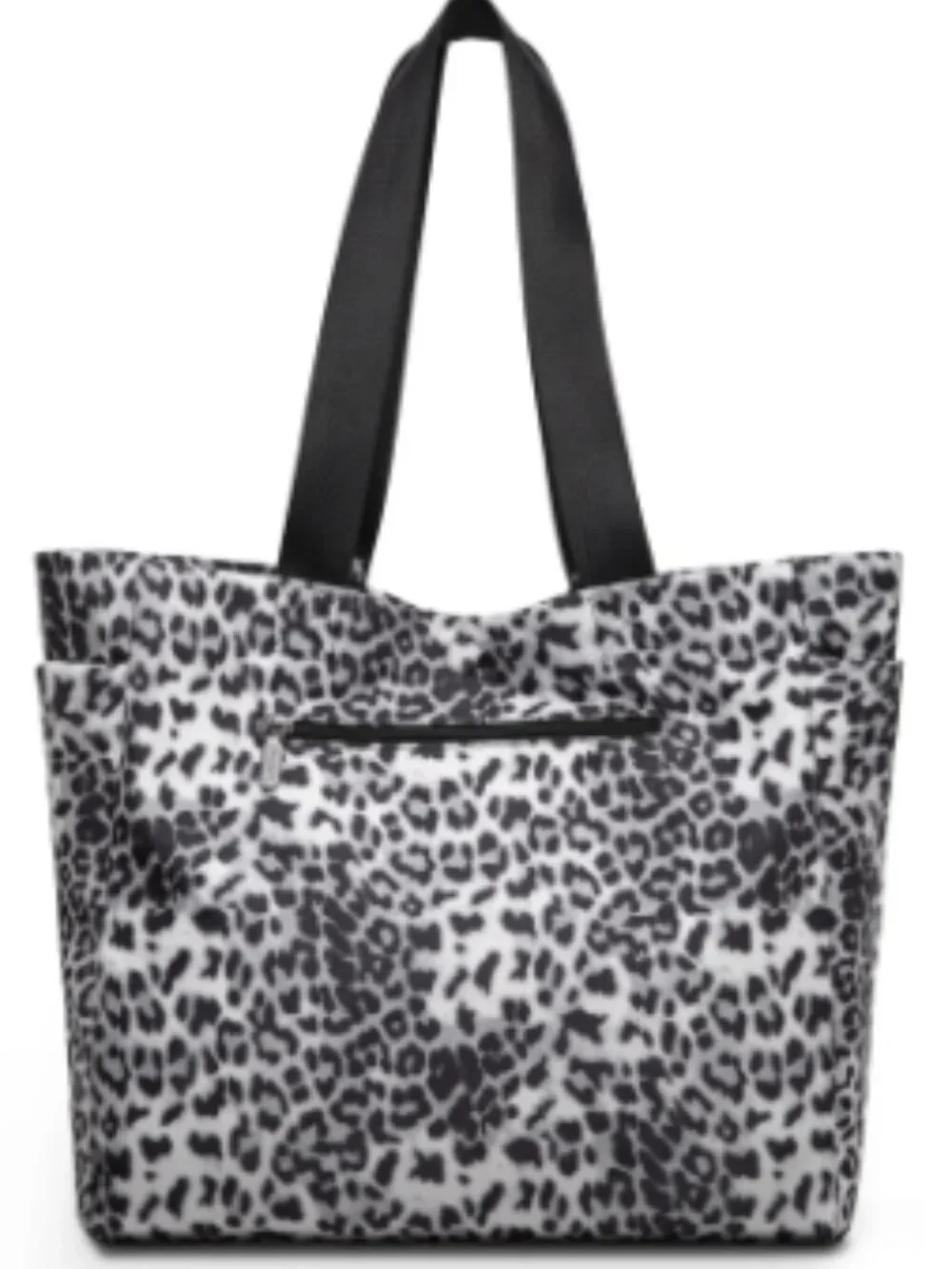 Wrangler Black & White Leopard Print Long Live Cowgirls Tote Bag